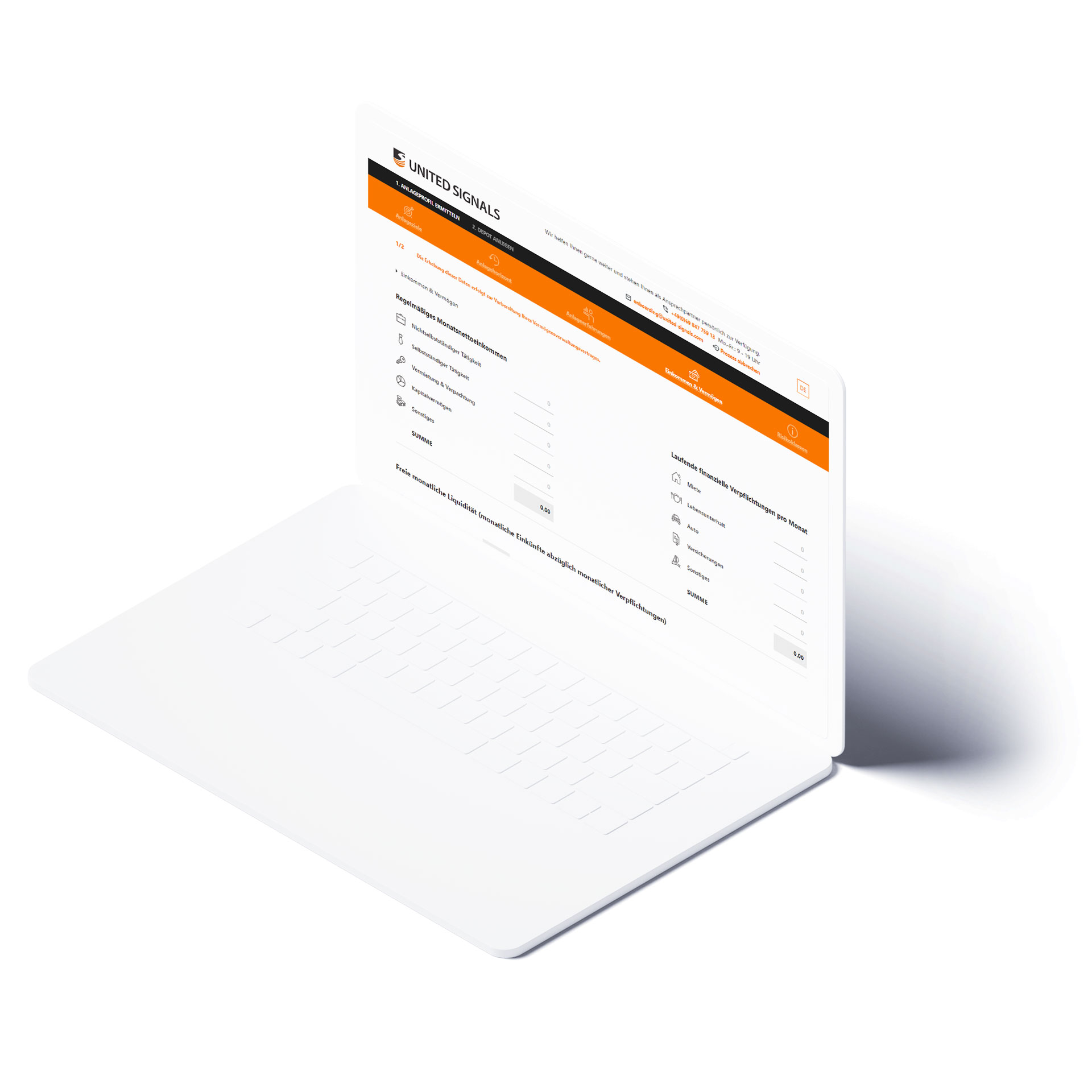 Laptop with onboarding solution