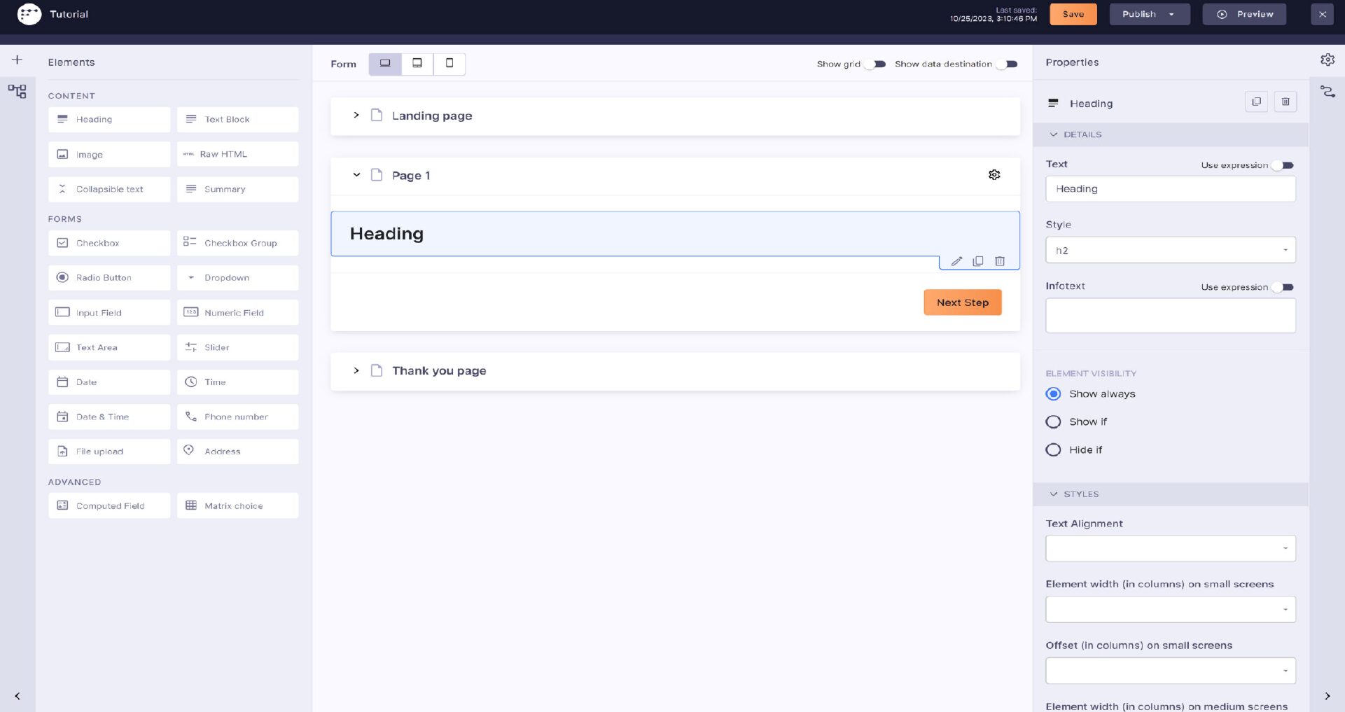 Drag & Drop Designer Screenshot